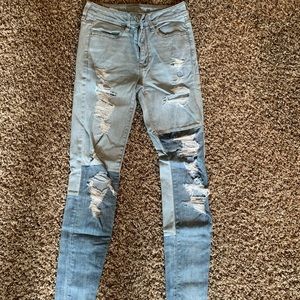 High rise jeans